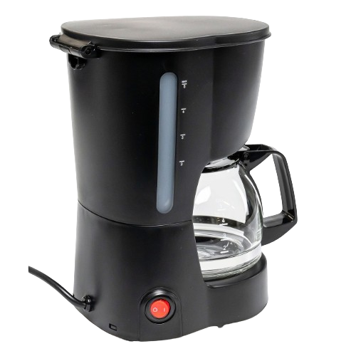 Кавоварка електрична крапельна 600W 600мл чорний HCD-012 Holmer Житомир
