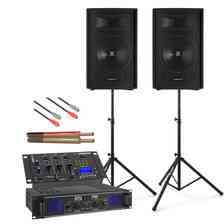 Колонка  Акустичний набір DJ 1200W 2x kolumna 12'' wzmacniacz Штативи Київ