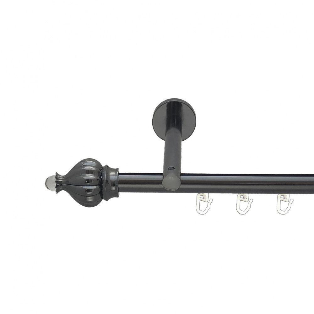 Карниз Orvit Таджа-Кристал металевий однорядний циліндр+профіль (16 см) профільна труба  Онікс 19 мм 200 см Львов - изображение 1