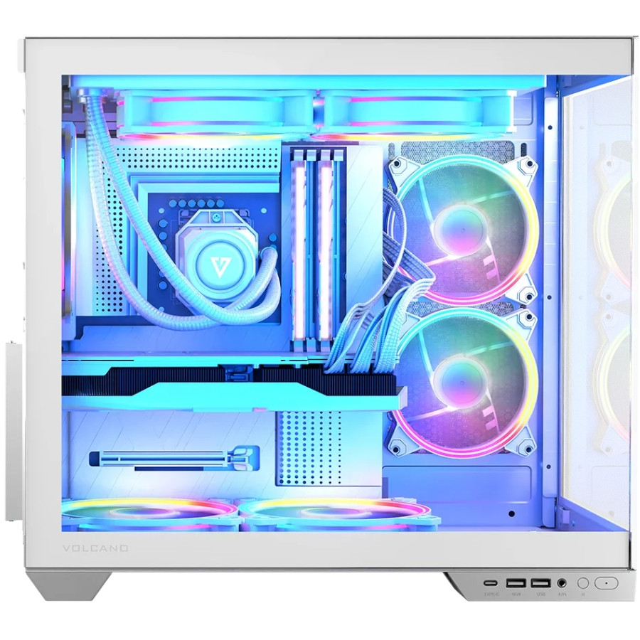 Корпус Modecom VOLCANO PANORAMA APEX ARGB 5F MIDI WHITE без БЖ ATX Вінниця - фото 5