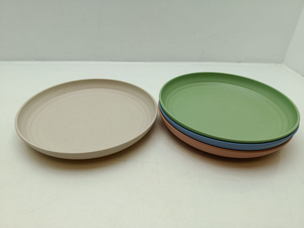 Еко-набір багаторазового посуду з пшеничного волокна на 4 персони (товар з вітрини) Луцьк - фото 4