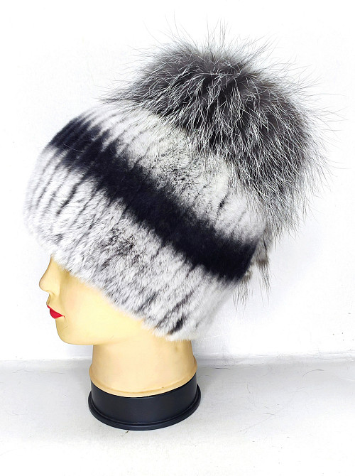 Шапка хутряна жіноча Тіфані Rex Шиншиловий Харків - фото 8