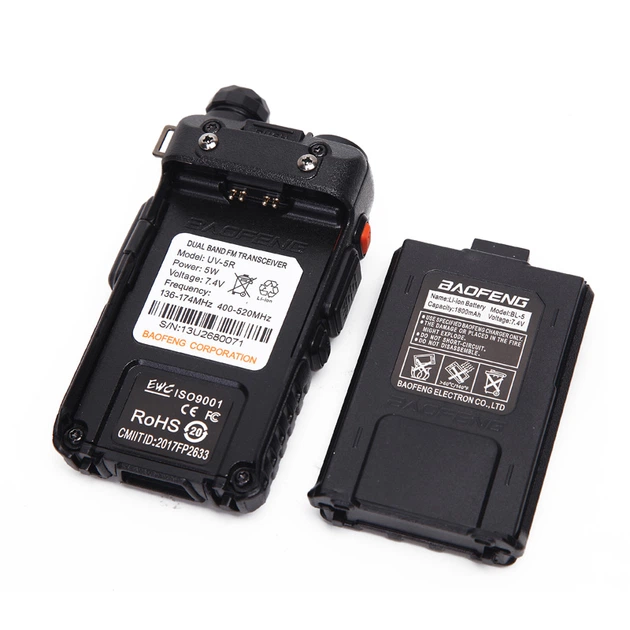 Рация Baofeng UV-5R 5W USB-C Li-Ion аккумулятор 1800 mAh Черный Винница - изображение 8