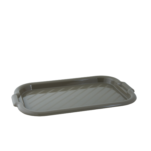 Таця прямокутна 45*30*4см пластик какао 168039 Алеана Житомир - фото 1