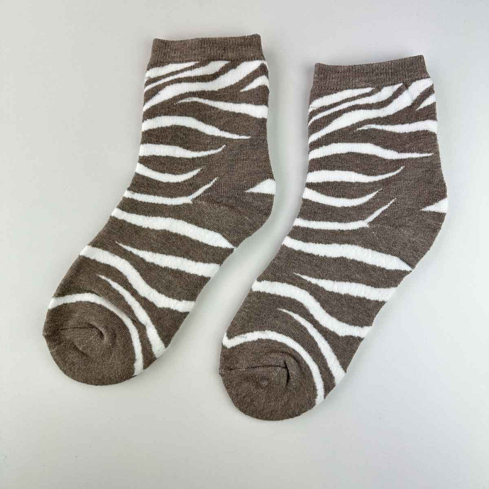 Теплые носки женские классические в полоску Греви GM Textile Высокие 36-41 Пепельный Сумы - изображение 1