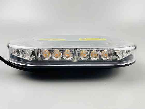 Проблисковий маячок світлодіодний для спецтехніки 12В/24В живлення від прикурювача на магніті LED діодний маяк Мукачево