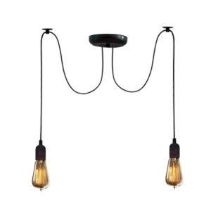 Подвесная люстра паук черная 2 лампы Е27 Spider NL 149-2 Одесса - изображение 1