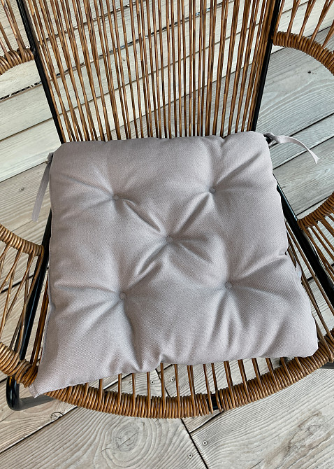 Подушка для стільців (38x38х5 см) Decorator Sawana колір світло-сірий 84-114 Київ - фото 3