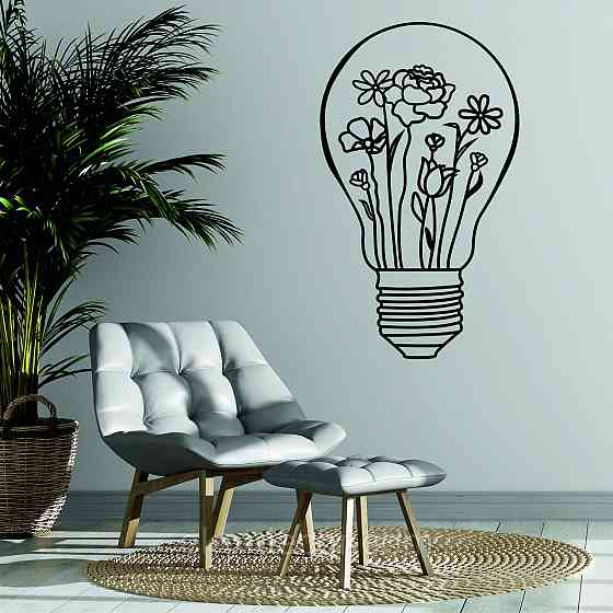 Декоративное настенное Панно «Лампочка» Декор на стену Киев