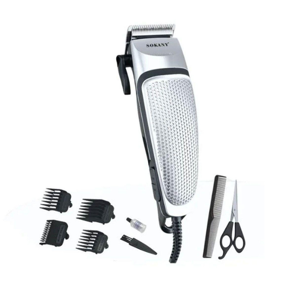 Электрическая машинка для стрижки волос Sokany серебристая Киев - изображение 7