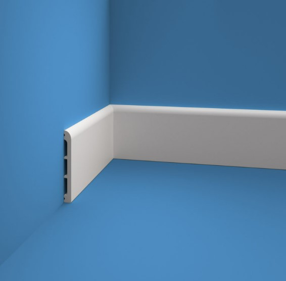 Плинтус Р 112.15 под покраску из полимера высокой плотности  (2000х112х15мм) Днепр - изображение 2