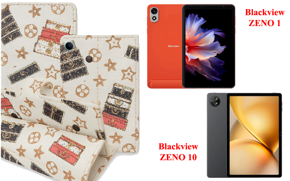 Книга-трансформер для планшета Blackview ZENO 1, Zeno 10, цвет Black Lyi White Киев - изображение 1