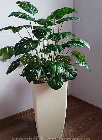 Штучний великий кущ монстери  із латексу Дніпро