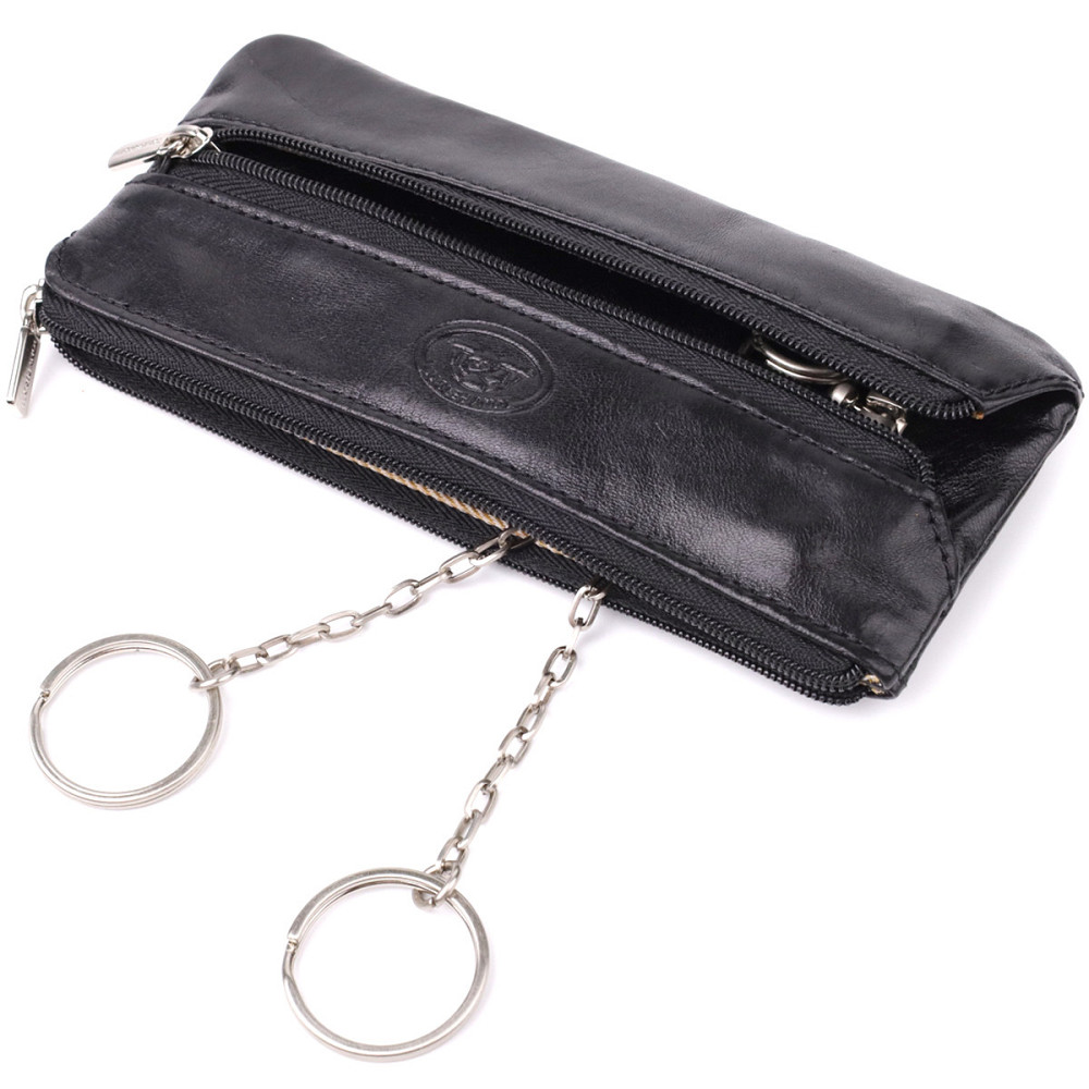 Вместительная ключница на одно отделение из гладкой натуральной кожи Tony Perotti 20851_1 (2686 nero) Черный Киев - изображение 7