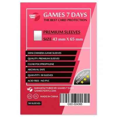 Протектор для карт Games 7 Days 43 х 65 мм, Mini Chimera, 50 шт (PREMIUM) (GSD-024365) Винница