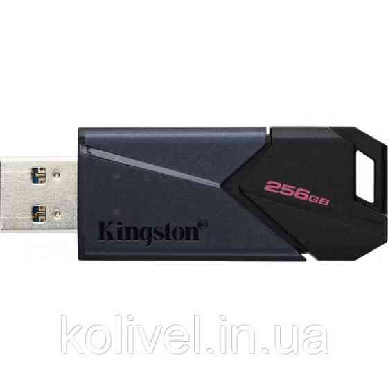 USB Flash Kingston DT Exodia Onyx 256GB USB3.2 Gen1 Black, Retail (DTXON/256GB#) Київ