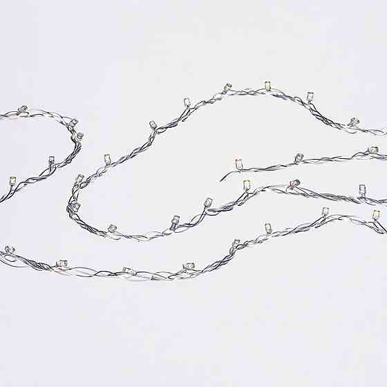 Новорічна гірлянда кімнатна нитка 14 м 160 LED кімнатна гірлянда білий провід Жовте світло W160LED16MWY Коломыя