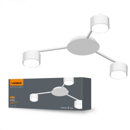LED Світильник під лампу 3*GX53 накладний білий VL-SPF20B-W Videx Житомир - фото 1