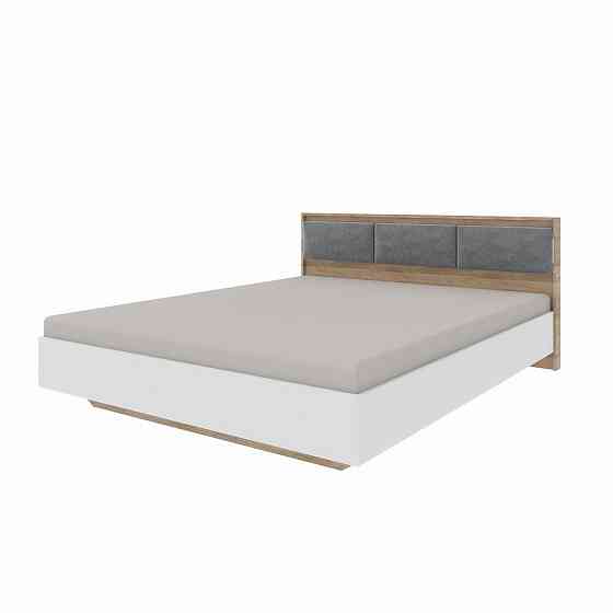 Кровать двуспальная с подъемным механизмом Эверест Сити-1600 200,5х168,8х82,6 см Дуб сонома/Белый (DTM-071087) Львов