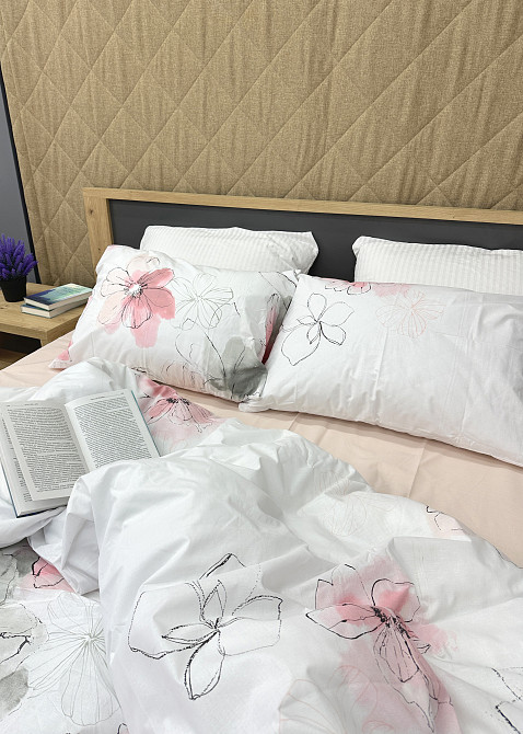 Комплект постельного белья Ранфорс, Decorator Cotton Collection Julia Евро 220х200 с разноцветным принтом (88-123) Киев - изображение 2