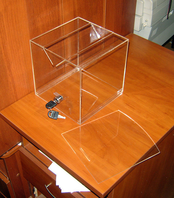 Ящик для пожертвований EKOSTAR 300х300х300 широкая щель Киев - изображение 6