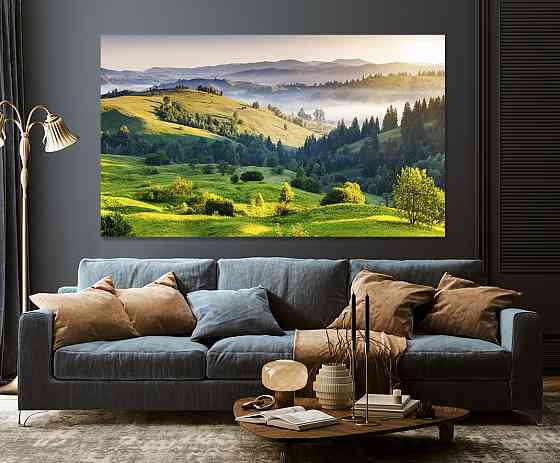 Картина холст у вітальню / спальню   Природа гір     MLP_63 ( 60х30см ) 50x100 см Київ