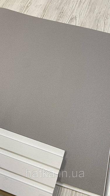 Шпалери метрові вінілові на флізеліні A.S.Creation Elite of Shades1.06x10 однотон сірий графіт 78652-3 Київ - фото 2