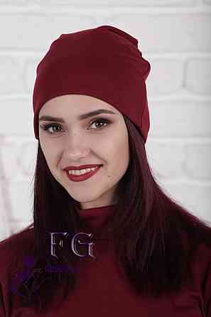 Женская шапка бини трикотажная Киев