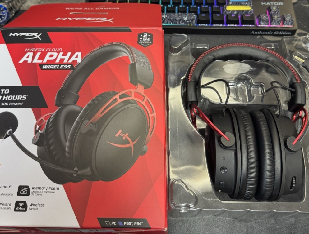 (Нові) бездротові навушники HyperX alpha wireless Харків - фото 5