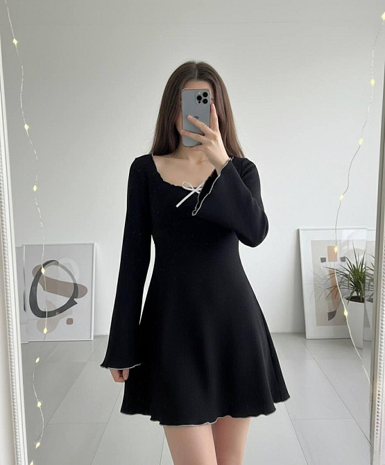 Жіноча стильна міні сукня з турецької ангори Одеса - фото 1