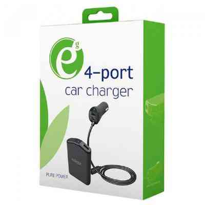 Зарядное устройство EnerGenie car 4xUSB 9.6 А (EG-4U-CAR-01) Винница