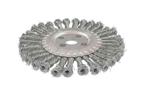 Щітка дискова MASTERTOOL з плетеного дроту Ø 200х22.2 мм 19-9020 Коломыя