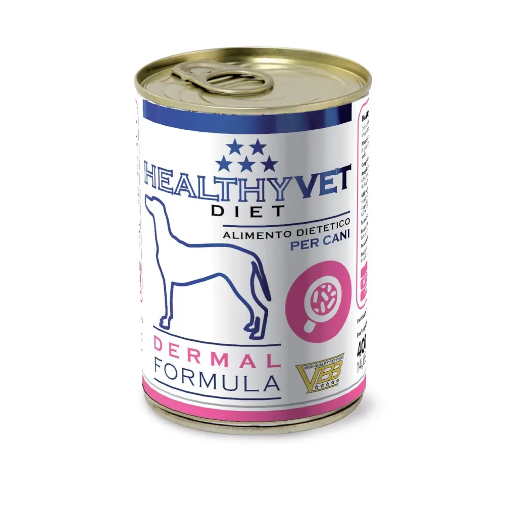 Полнорационный влажный корм для собак Kippy Healthyvet Diet Dermal Formula с проблемами кожи и пищевой чувствительностью, 400 г Винница - изображение 1