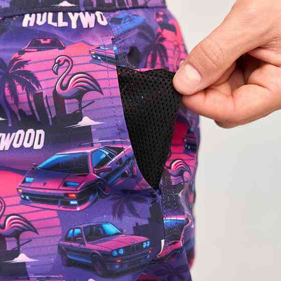 Принтовані чоловічі шорти для плавання Pobedov Pool day Hollywood Київ