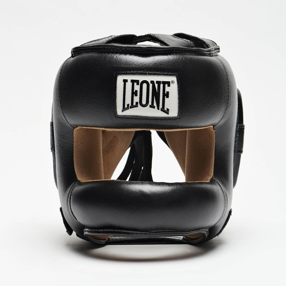 Боксерський шолом з бампером Leone CS425 Black M (капа в комплекті) Кам'янське - фото 2