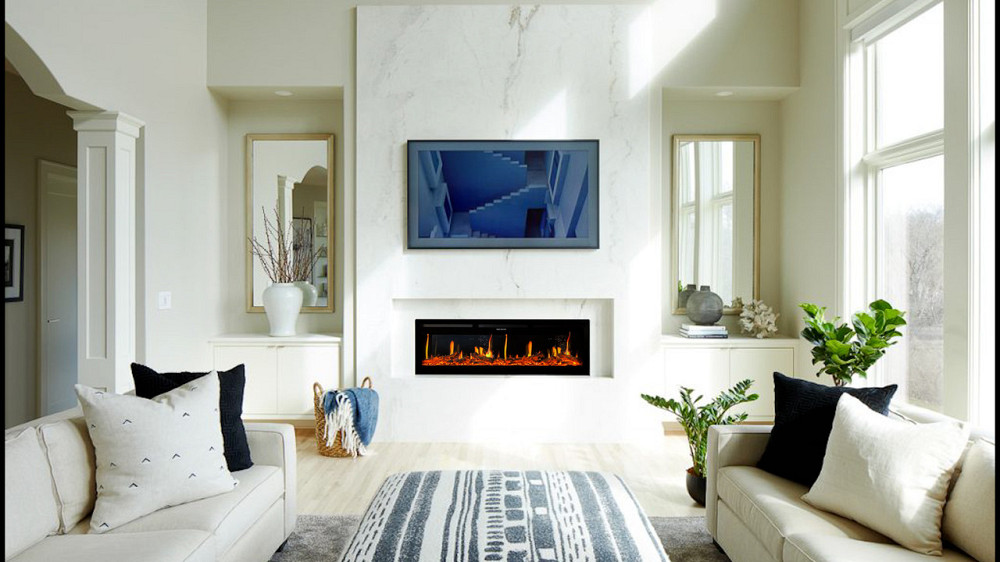 Електрокамін з обігрівом Royal 5D V-Art 50 L з 5D ефектом полумʼя, звуком, дровами та кольоровим полумʼям (5DVART50L) Київ - фото 3