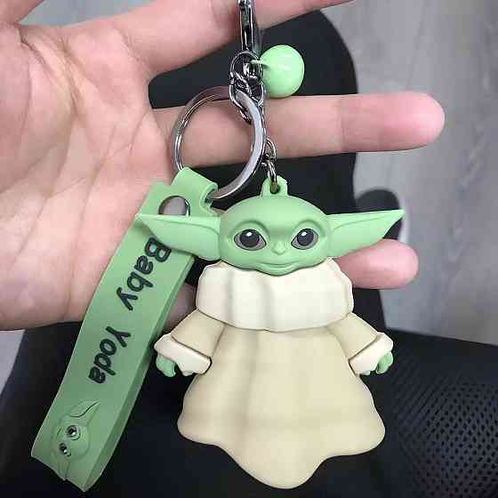 Брелок Бейбі Йода RESTEQ, Брелок на ключі Baby Yoda, Аксесуар для ключів Малюк Йода, Брелок Grogu, Брелок Грогу Київ