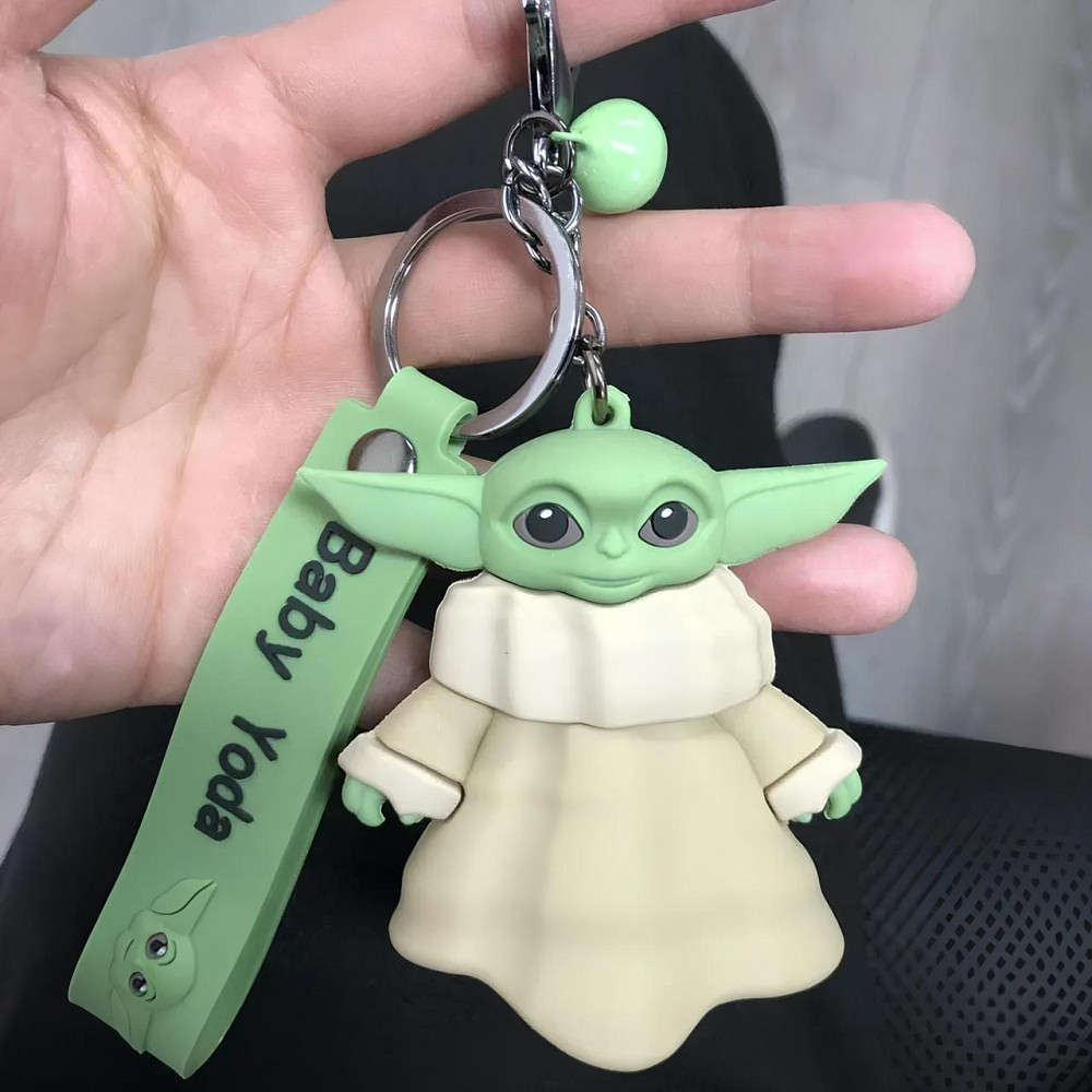 Брелок Бейбі Йода RESTEQ, Брелок на ключі Baby Yoda, Аксесуар для ключів Малюк Йода, Брелок Grogu, Брелок Грогу Київ - фото 1