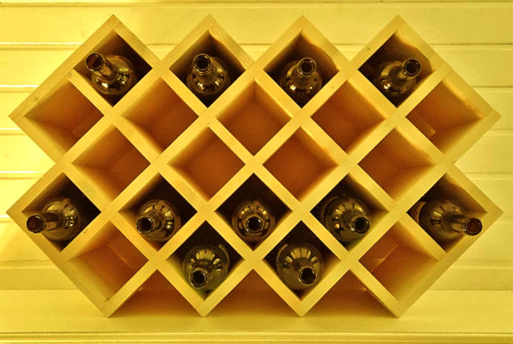 Настольная винная полка 