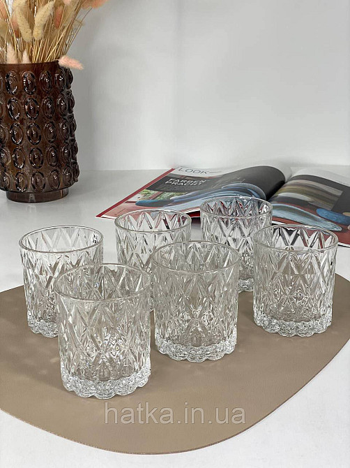 Набір склянок OLens 300 мл ""Mon senor"" 6 шт прозорий для дому та ресторанів Київ - фото 4