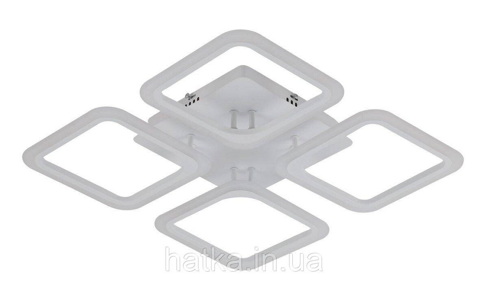 Люстра світлодіодна акрилова стельова 6110-4 WT 74W Київ - фото 3