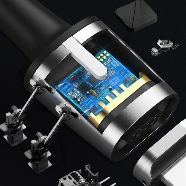 Магнітний кабель Baseus для заряджання та передавання даних без наконечника (Чорний, 2м) Миколаїв - фото 4