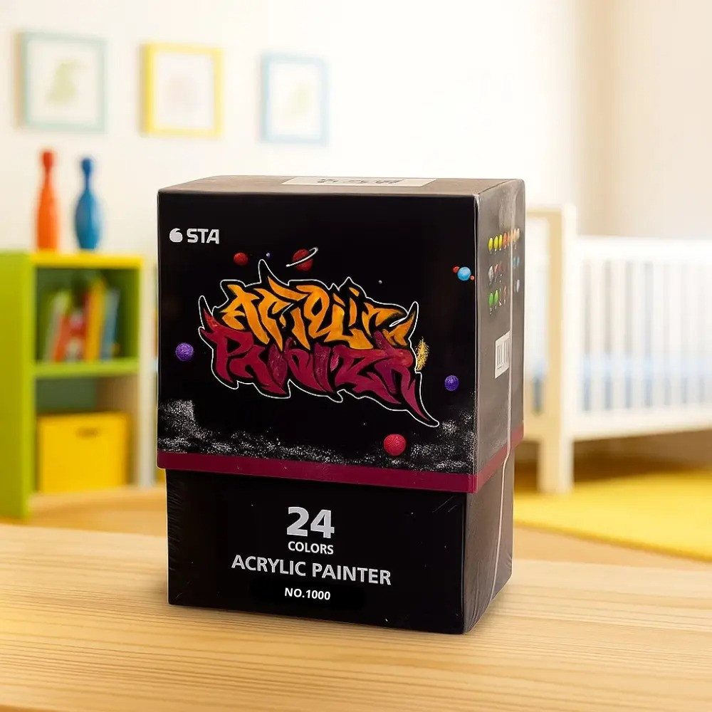 Комплект для рисования и творчества: маркеры акриловые STA 24 цвета акриловые + скетчбук для рисования на 50 листов А4 Каменец-Подольский - изображение 8