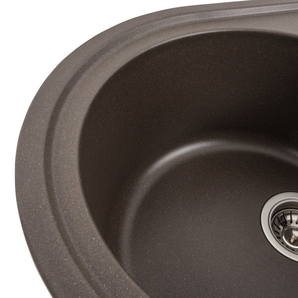 VALESO Гранітна мийка для кухні VALESO 7750 LIRA матова Темна скеля Киев - изображение 3