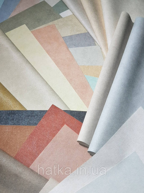 Шпалери вінілові на флізелін гарячого тиснення Marburg Shades однотонні світло бежеві Київ - фото 3