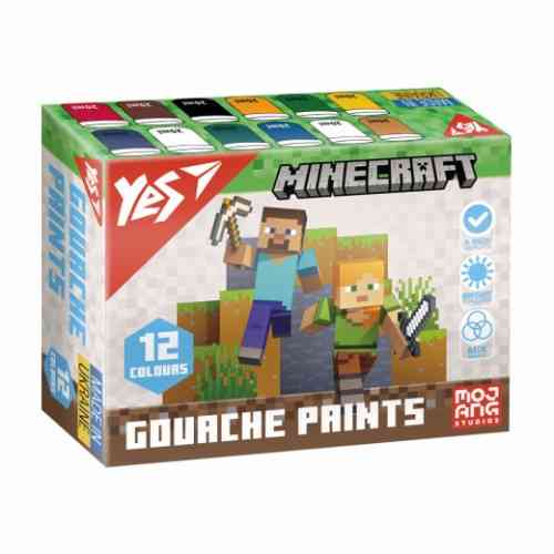 Гуаш 12 кол/20 мл "Yes""Minecraft", 230407, шт Київ