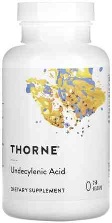 Ундециленова кислота Thorne Undecylenic Acid 250 желатинових капсул Київ