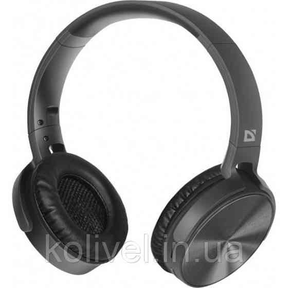 Навушники з мікрофоном Defender FreeMotion B555 Bluetooth, чорні (63555) Киев