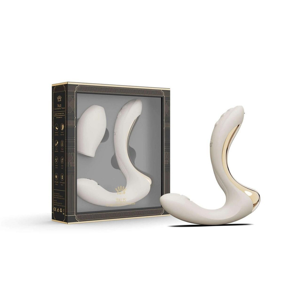 Вібратор-пульсатор з вакуумною насадкою Zalo – Talis G-Spot PulseWave Vibrator Ivory White Sex Aura Київ - фото 5