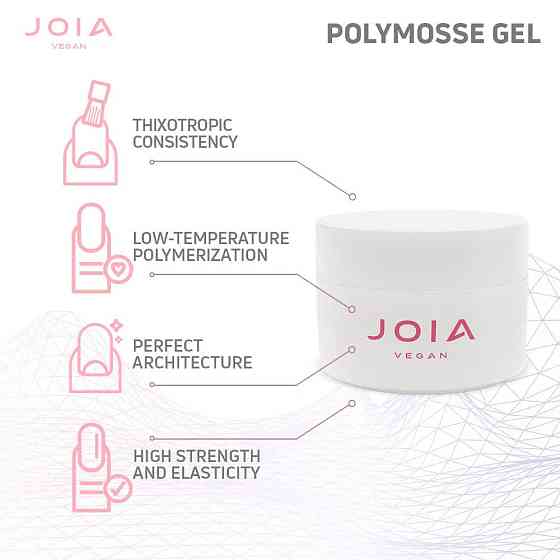 Мусовий акрі-гель Polymousse Gel рожевий 04 Berry Muse JOIA vegan 15 мл Київ